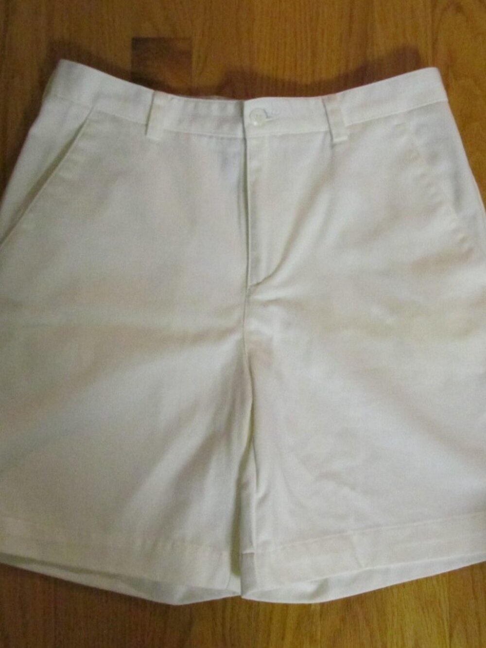 LIZ CLAIBORNE WOMEN'S SIZE 6 SHORTS WHITE COTTON TWILL TROUSER GOLF STYLE SPRING